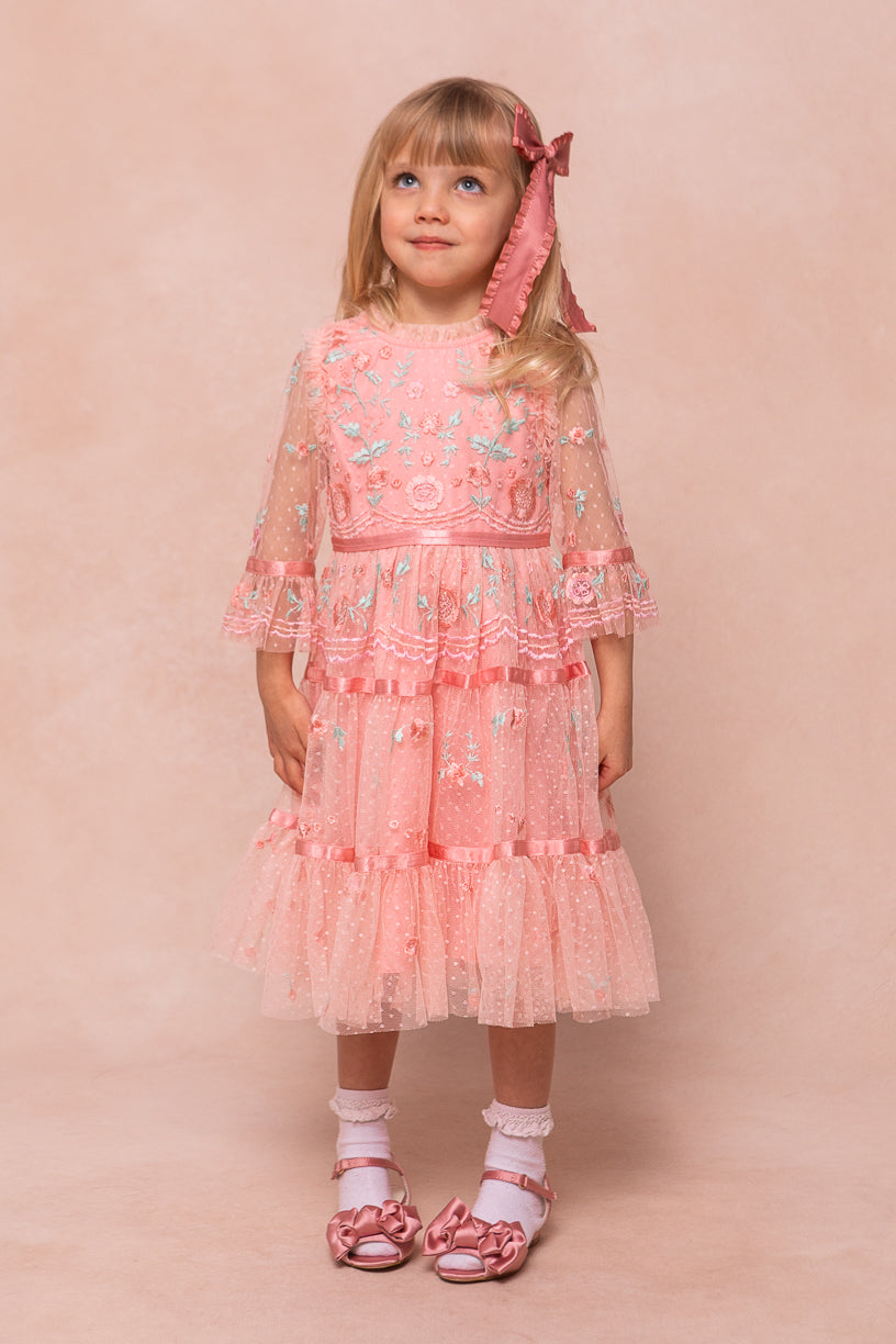 Mini Once Upon a Spring Dress in Pink