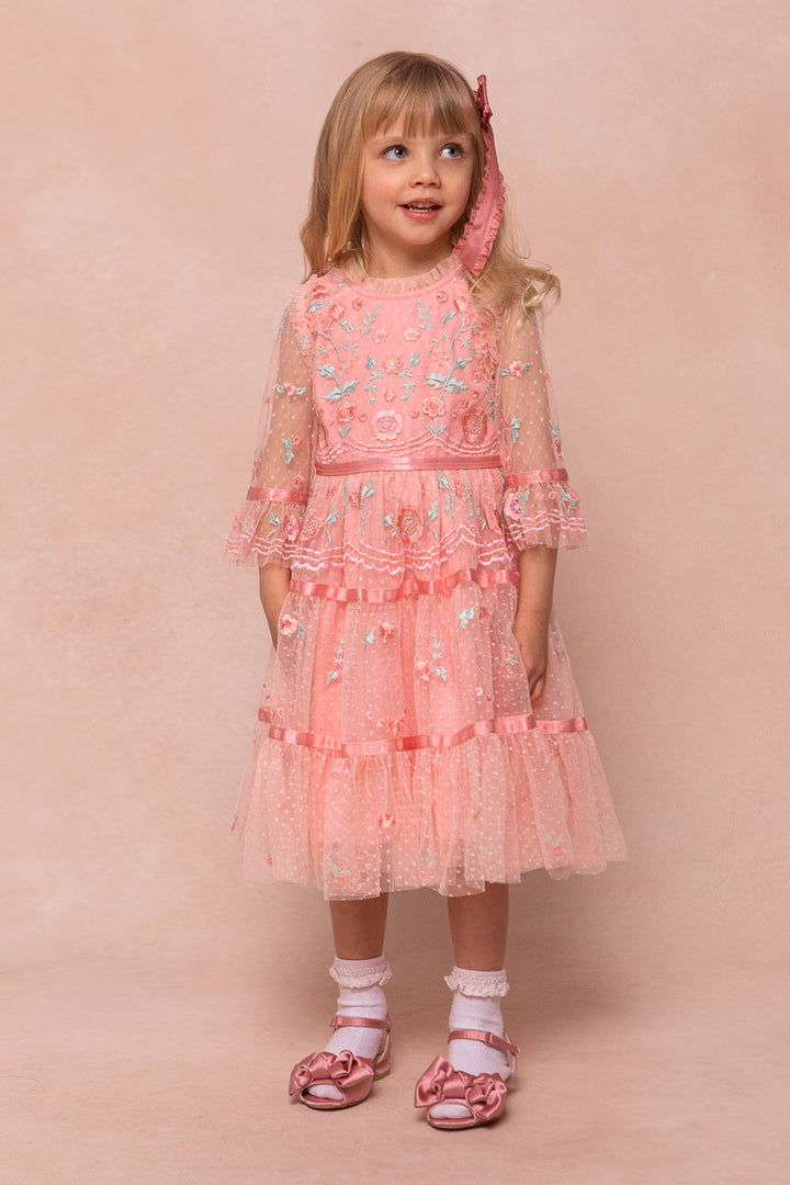 Mini Once Upon a Spring Dress in Pink