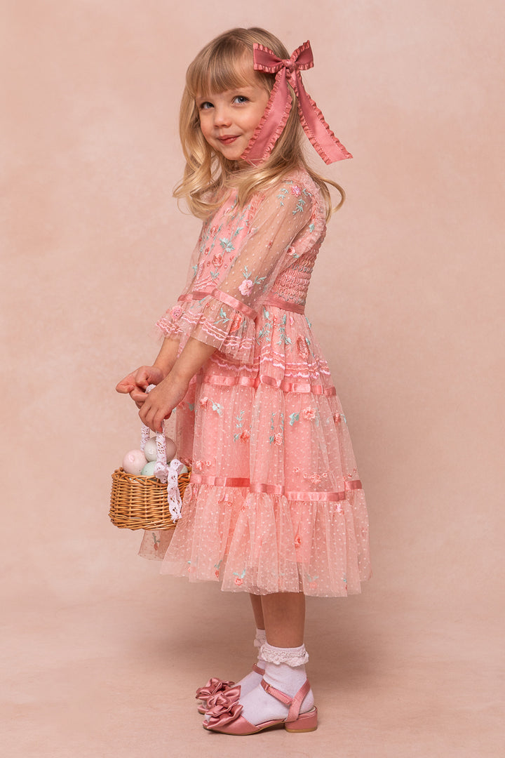 Mini Once Upon a Spring Dress in Pink