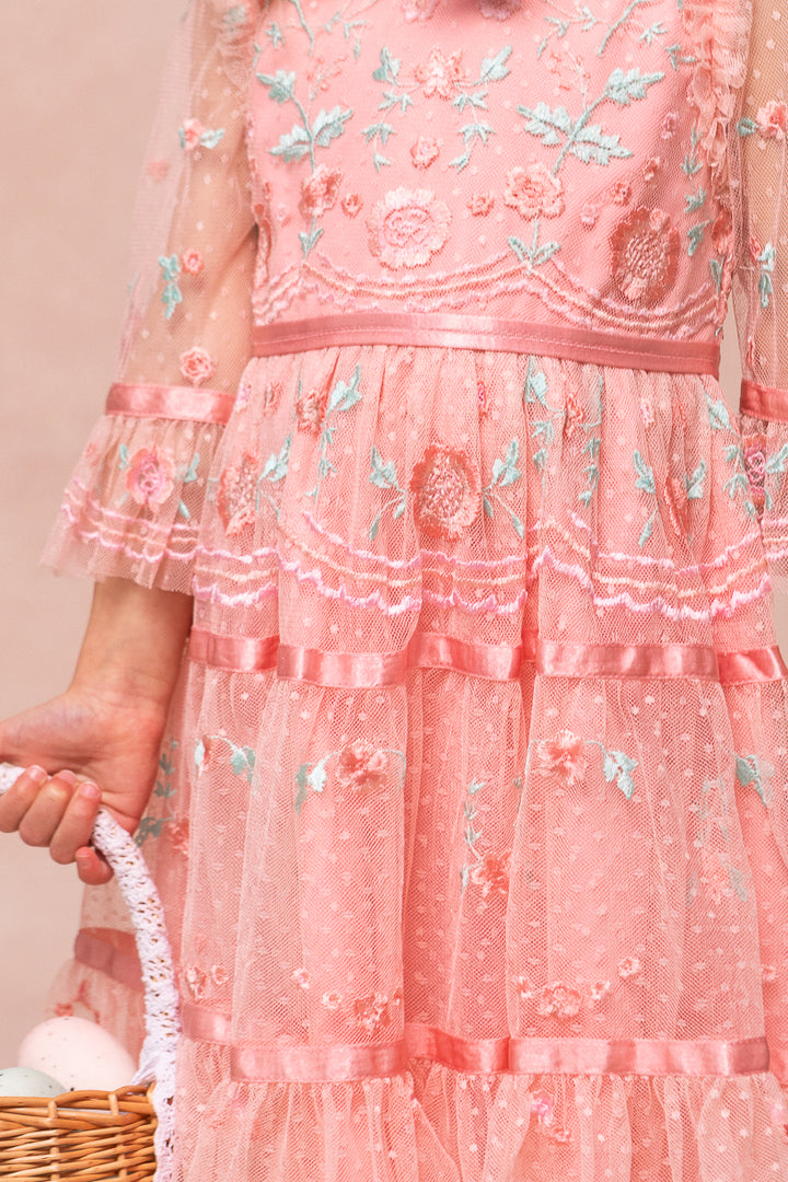 Mini Once Upon a Spring Dress in Pink