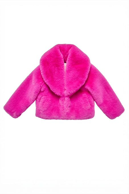 Mini Pandora Coat in Fuchsia