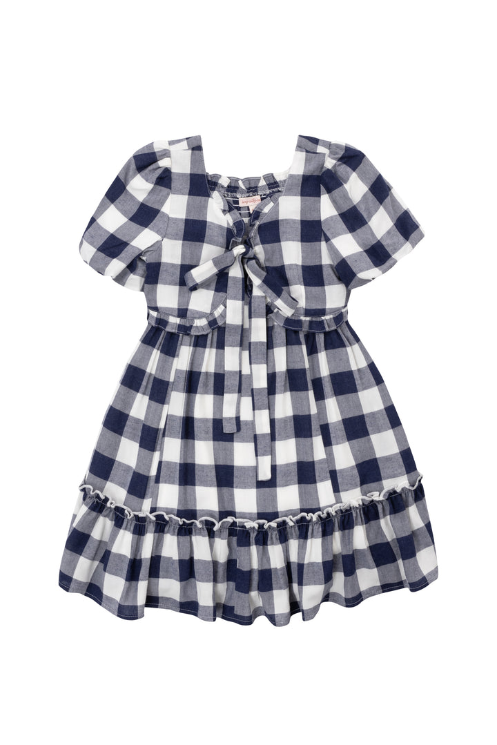 Mini Picnic Dress in Navy Gingham - FINAL SALE