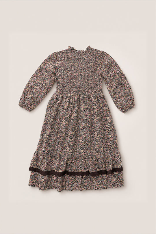 fall dress small Mini Presley Maxi in Ditsy Autumn Fleur 2T Every purchase helps provide JessaKae | Bridgerton Collection Color::#57-Silver Hot picks