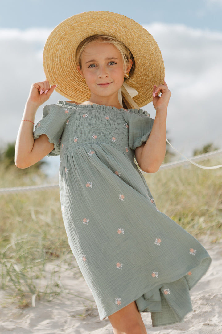 Mini Serendipity Dress in Blue Floral