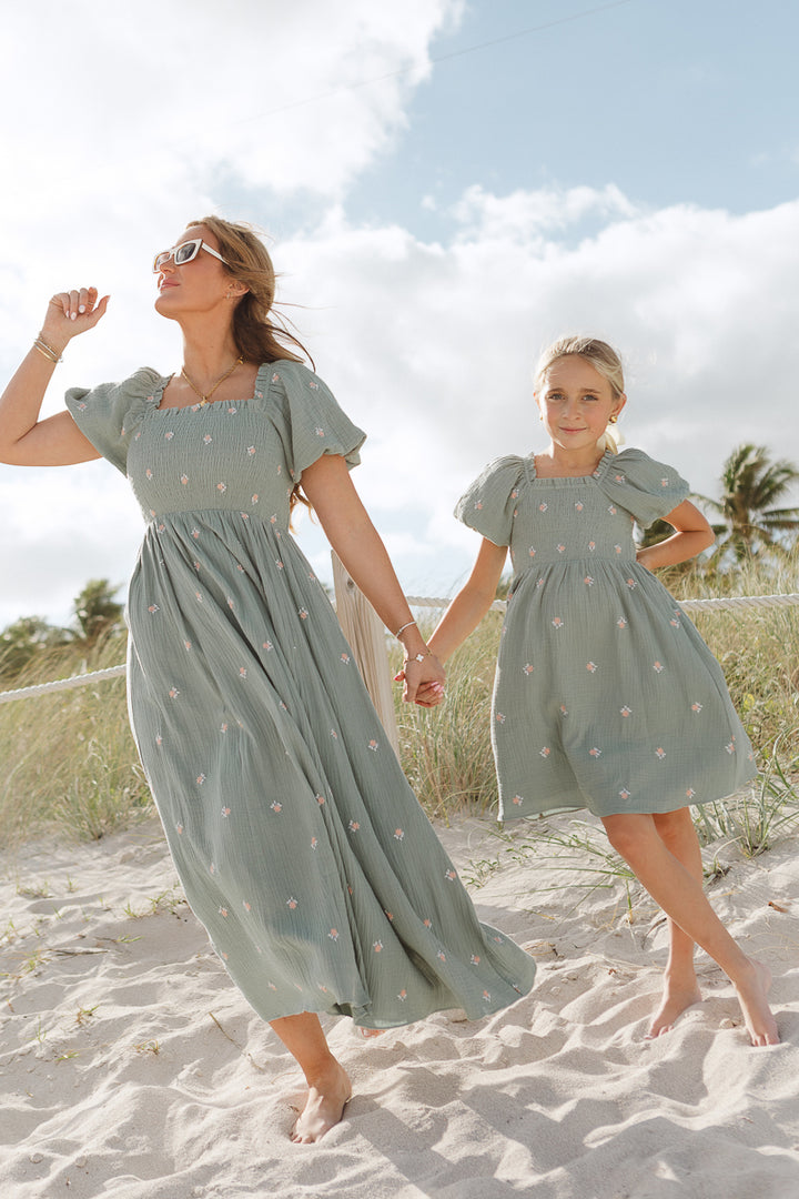 Mini Serendipity Dress in Blue Floral