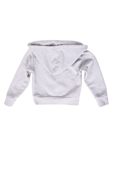 grey hoodie against a white background