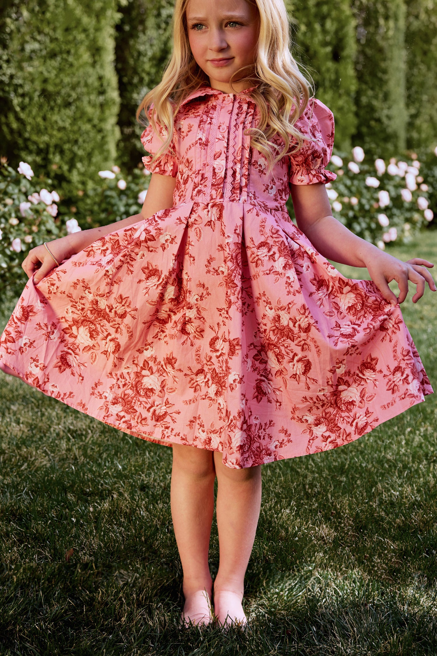 Mini Sophia Dress in Desert Heritage Rose 3T
