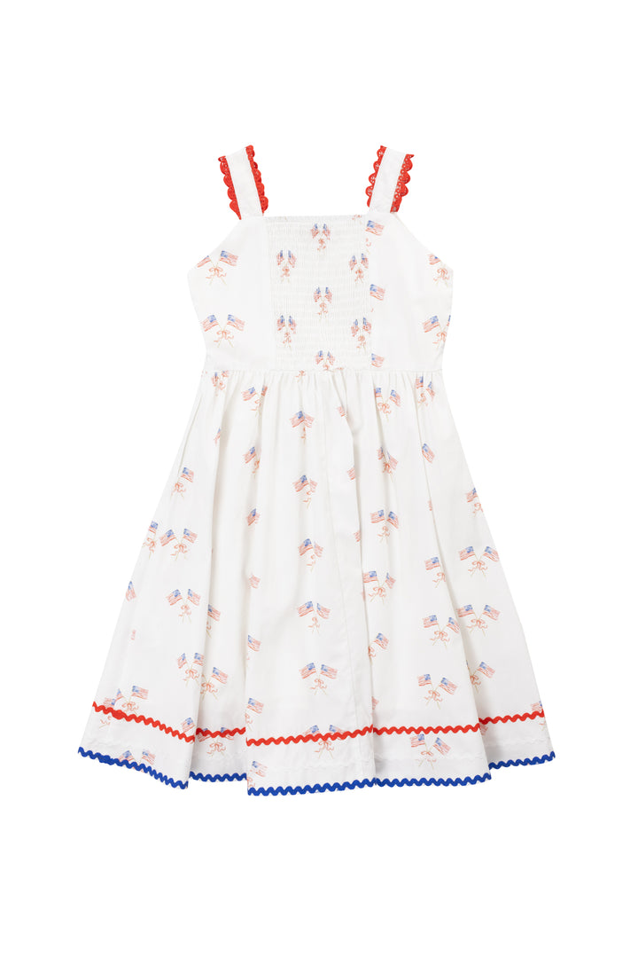 Mini Star Spangled Dress in White