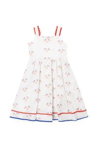 Mini Star Spangled Dress in White