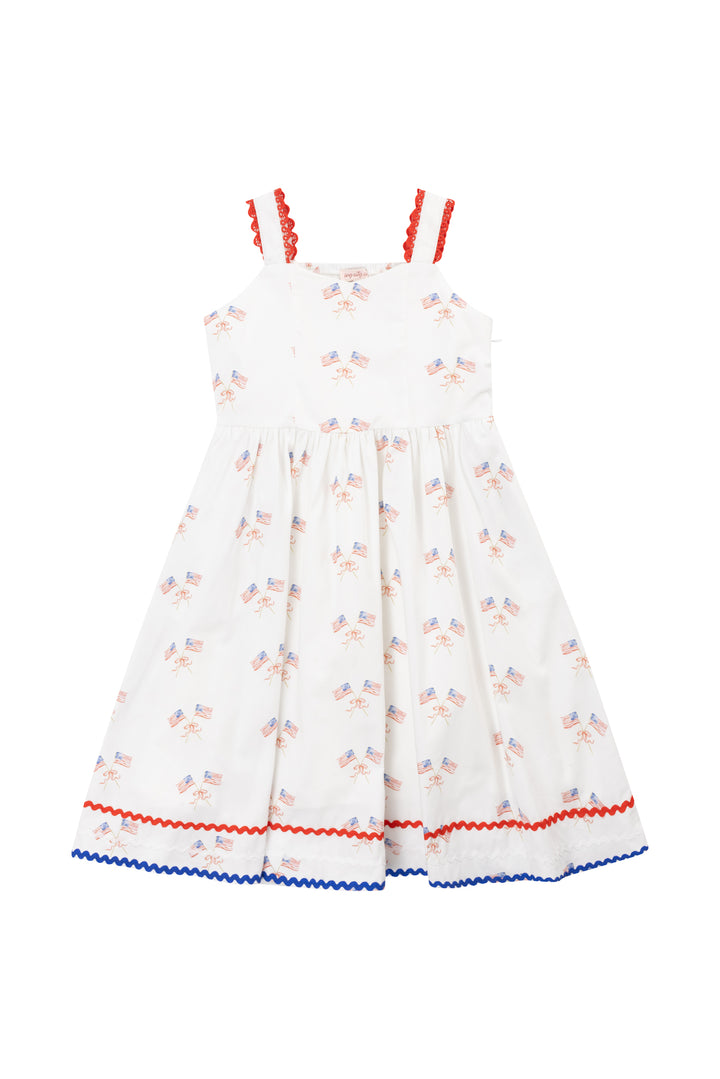 Mini Star Spangled Dress in White