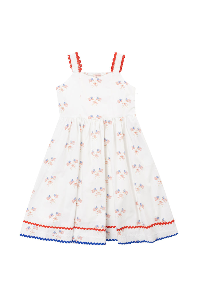Mini Star Spangled Dress in White