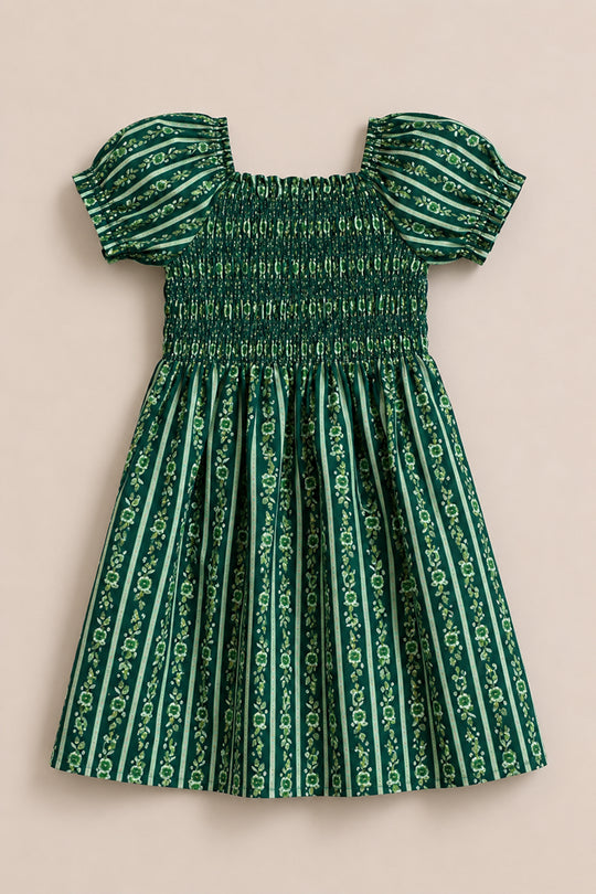 sunday best green dress Sunday Best Dress in Pine Felicity Floral S