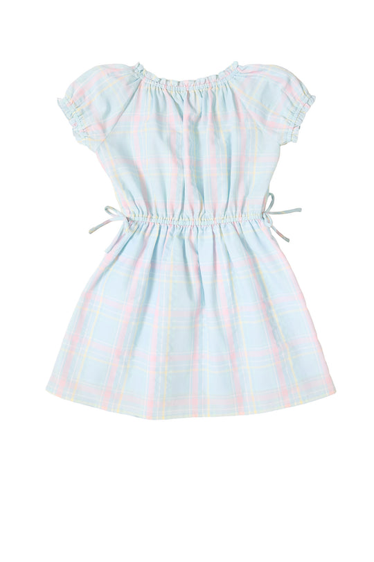 Mini Thalia Dress in Pastel Plaid
