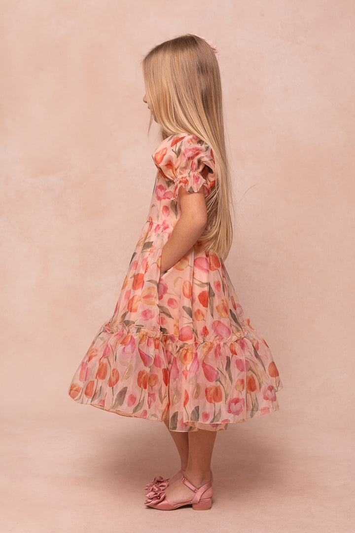 Mini Wonderland Dress in Tulips