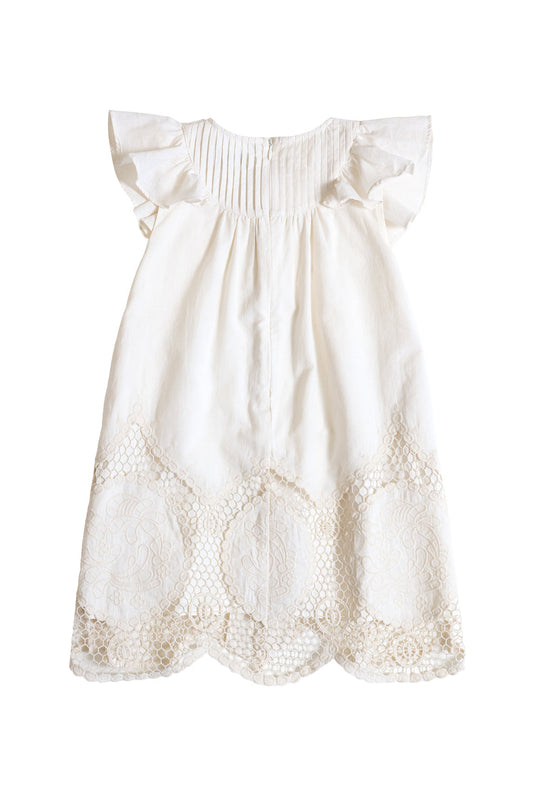 Mini Abigail Dress in Antique Ivory-9