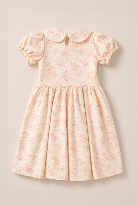 Mini Alayna Play Dress in Banana Creme Aquarelle Fleur-2