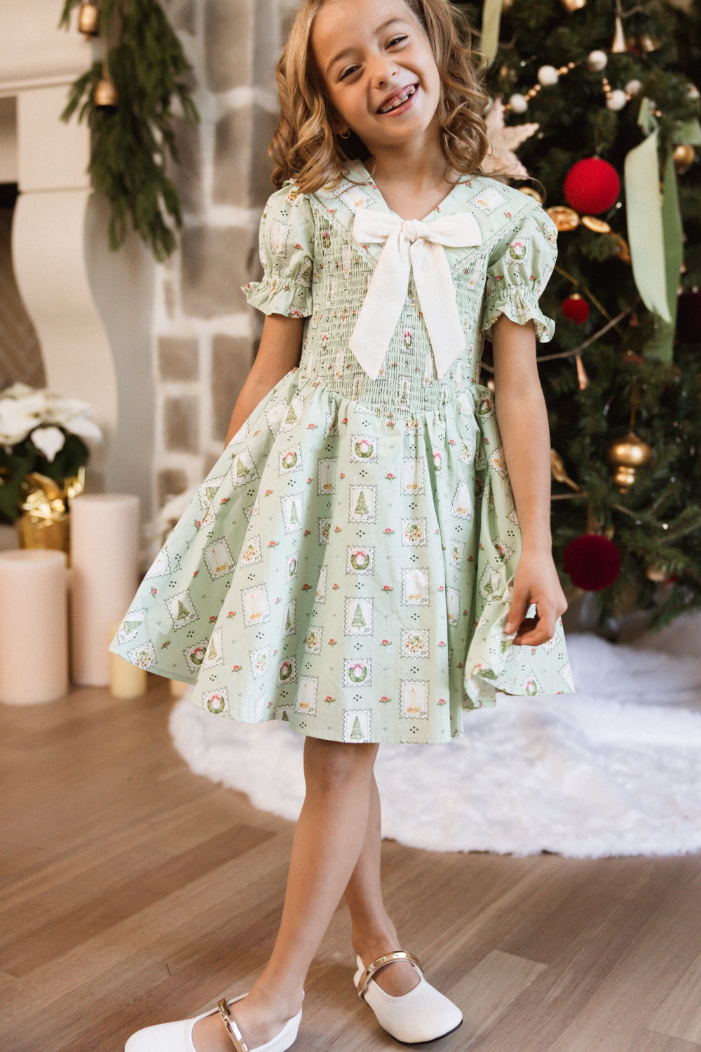 Mini Alice Dress in Merry Mail