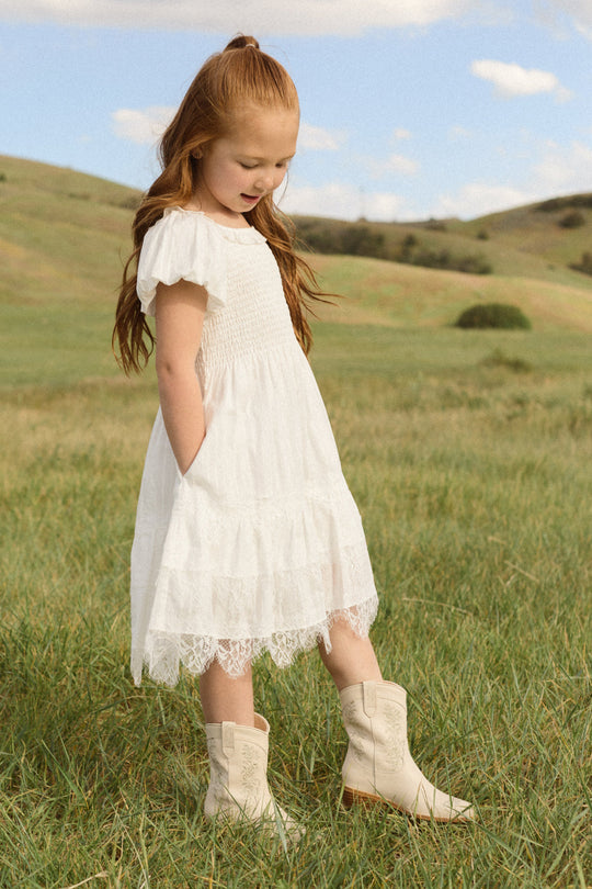 Mini Annalise Dress in Reverie Dobby-4