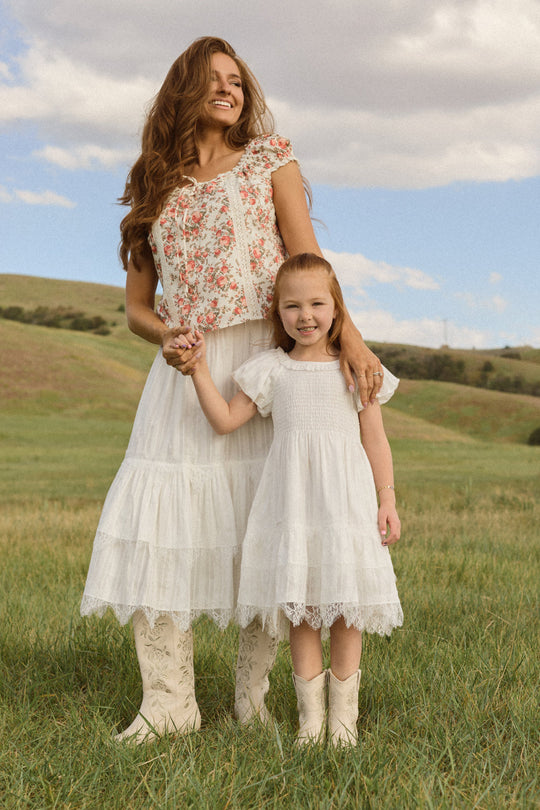 Mini Annalise Dress in Reverie Dobby-6