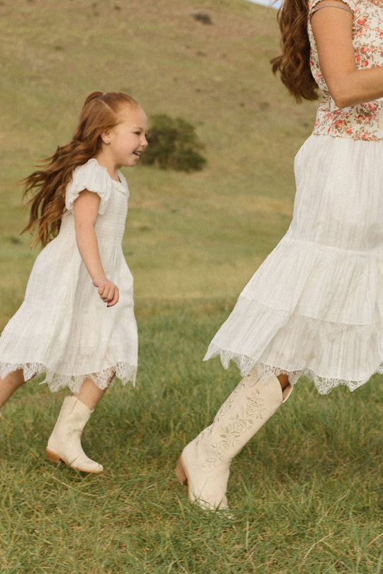 Mini Annalise Dress in Reverie Dobby-7