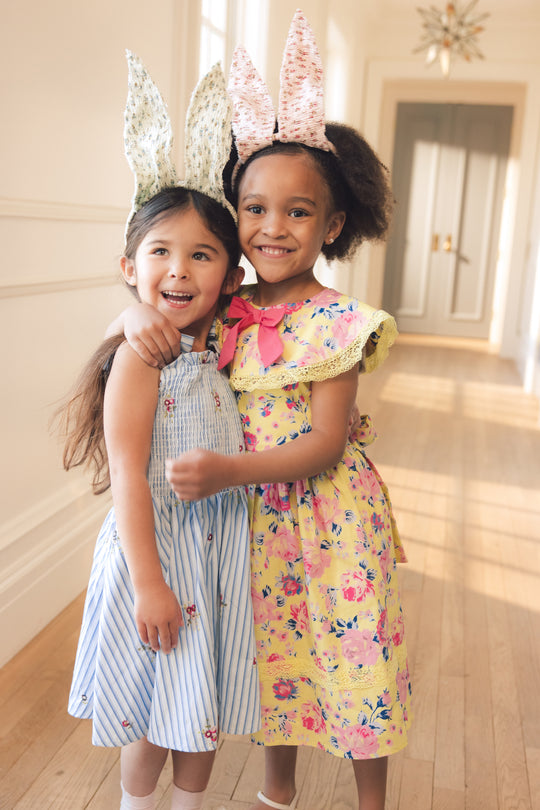 Mini Bluebell Dress in Blue & White Stripes 6/7 Mini Bluebell Dress in Blue & White Stripes 6/7