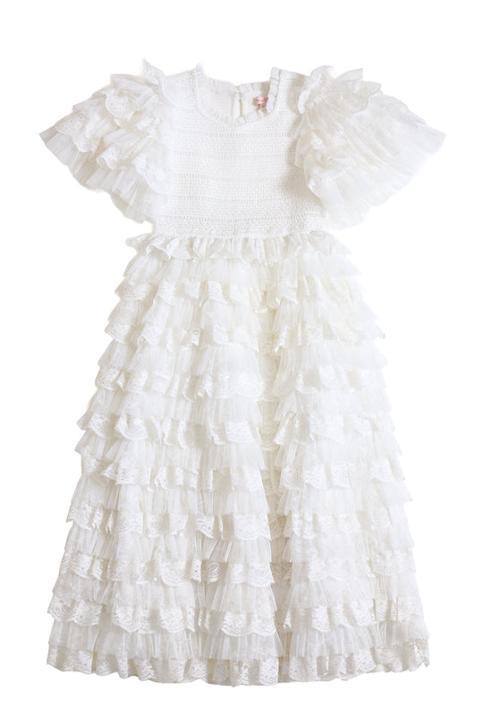 Mini Cindy Dress in White-10
