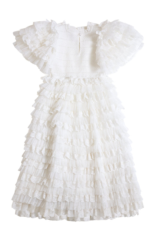 Mini Cindy Dress in White-11