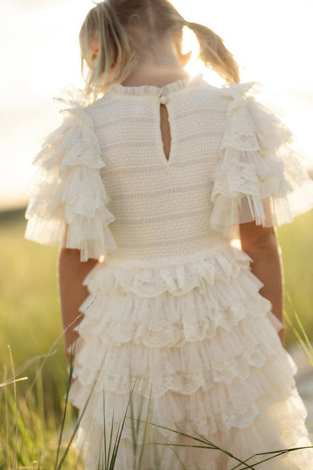 Mini Cindy Dress in White-3