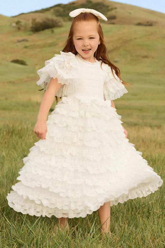 Mini Cindy Dress in White-5
