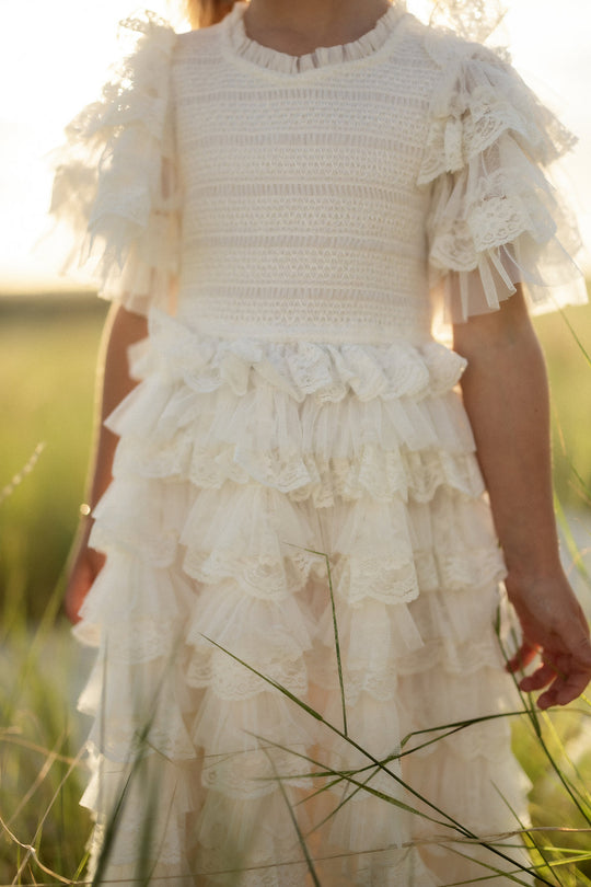 Mini Cindy Dress in White-9