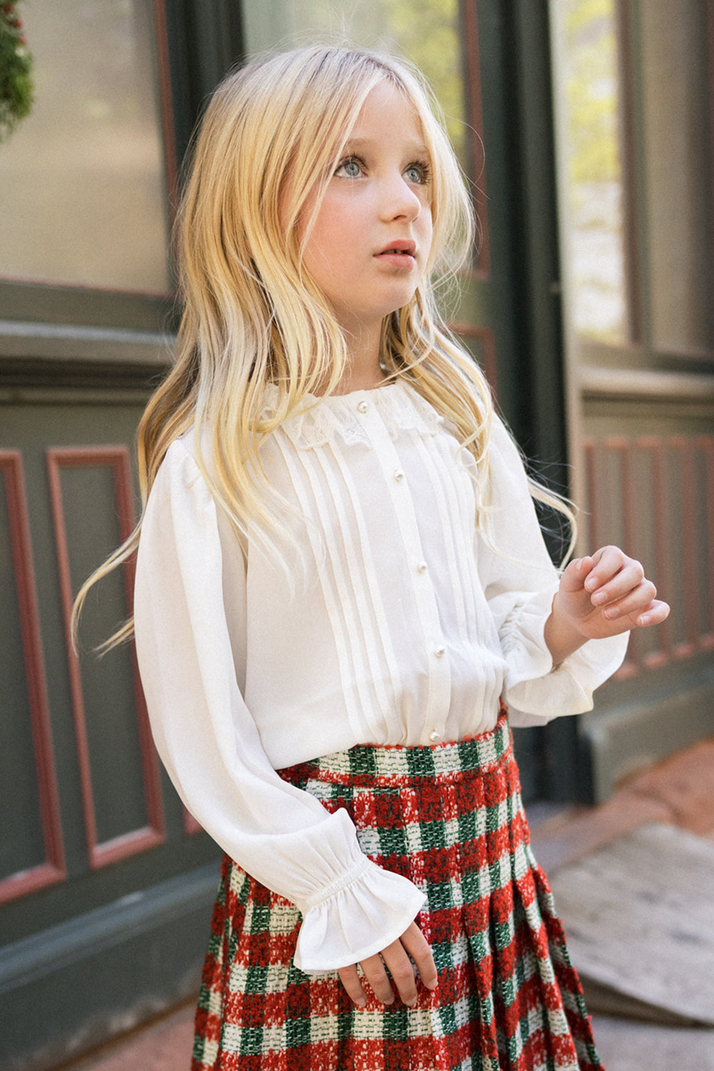 Mini Constance Blouse in Ivory