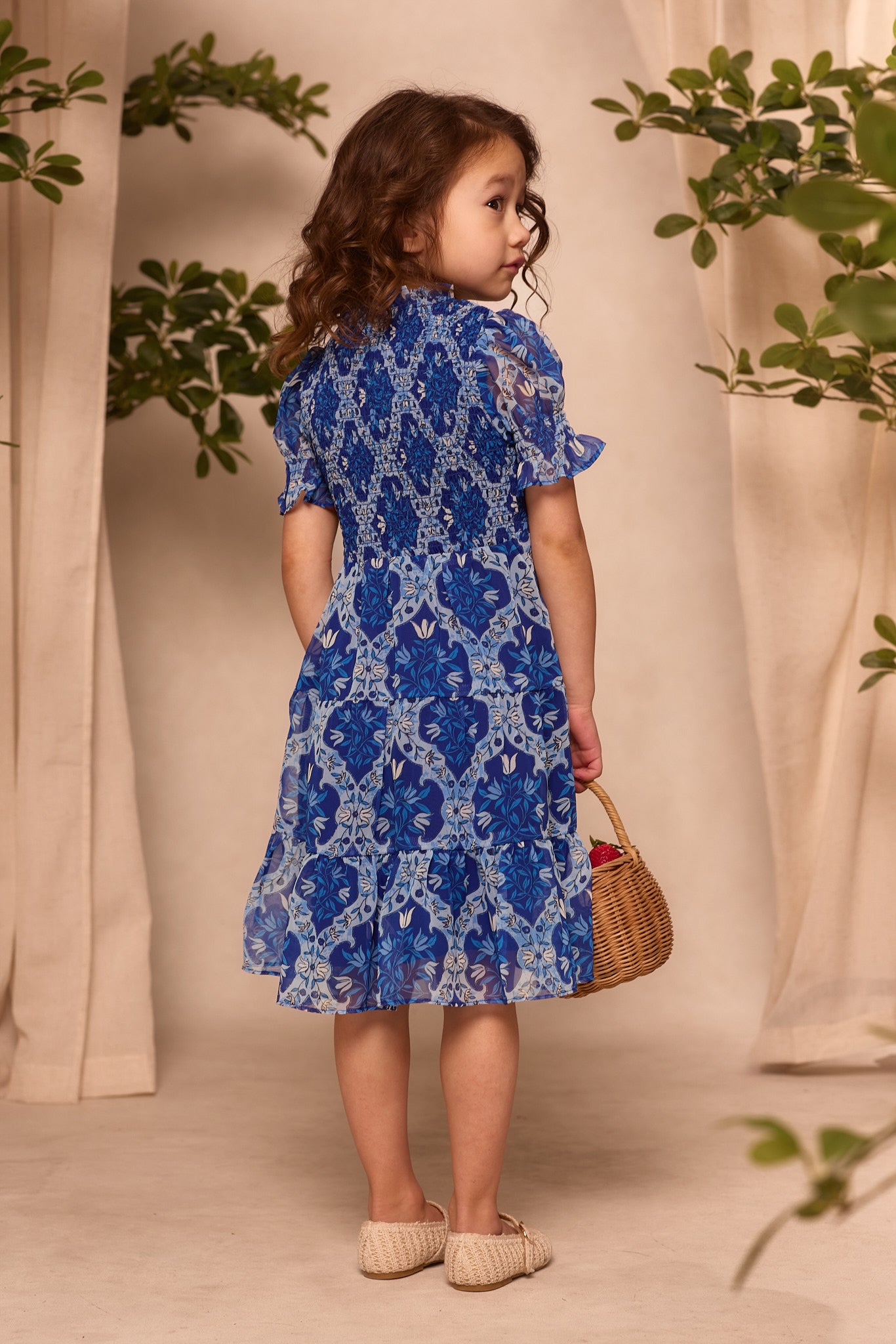 Mini Cordelia Dress in Trellis Foulard – Ivy City Co
