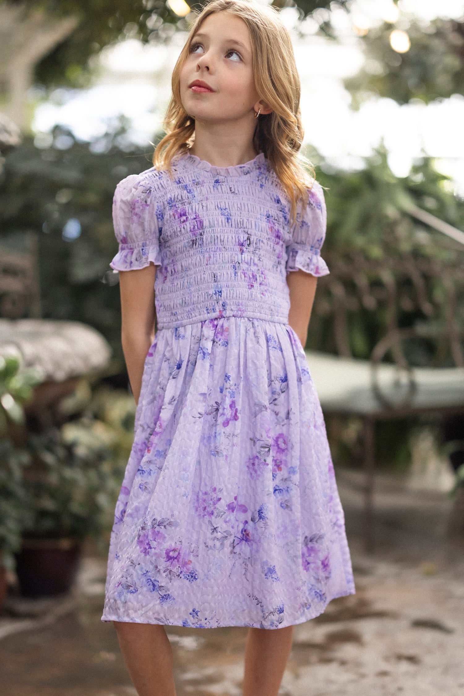 Mini Flynn Dress in Lavender Aquarelle Fleur – Ivy City Co