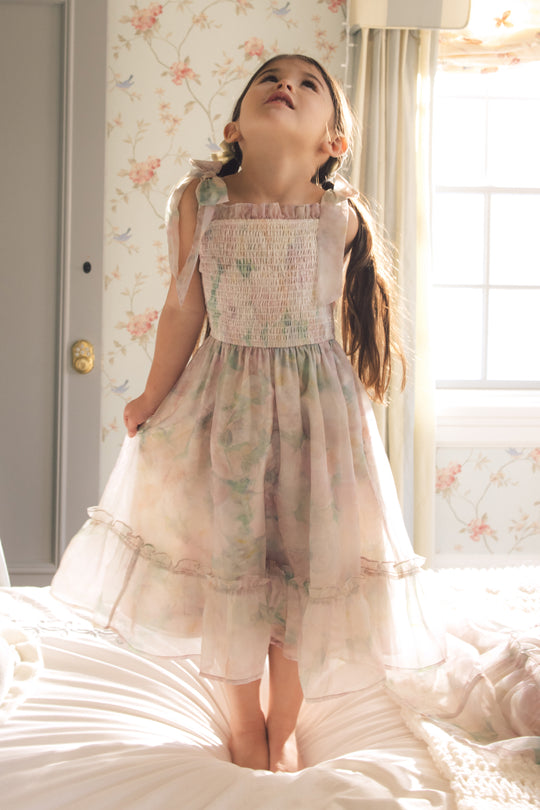 Mini Rhiannon Dress in Painted Bloom