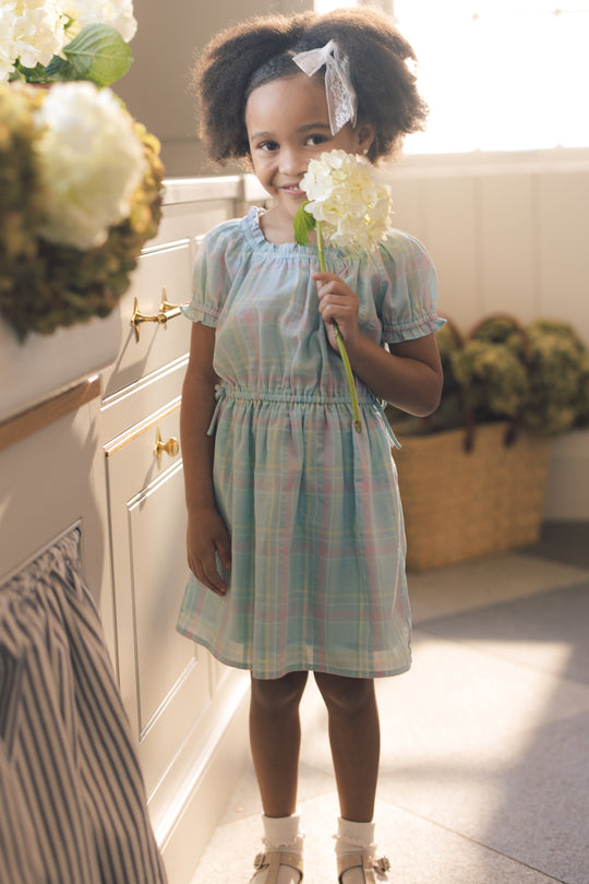 pastel plaid dress Mini Thalia Dress in Pastel Plaid 3T
