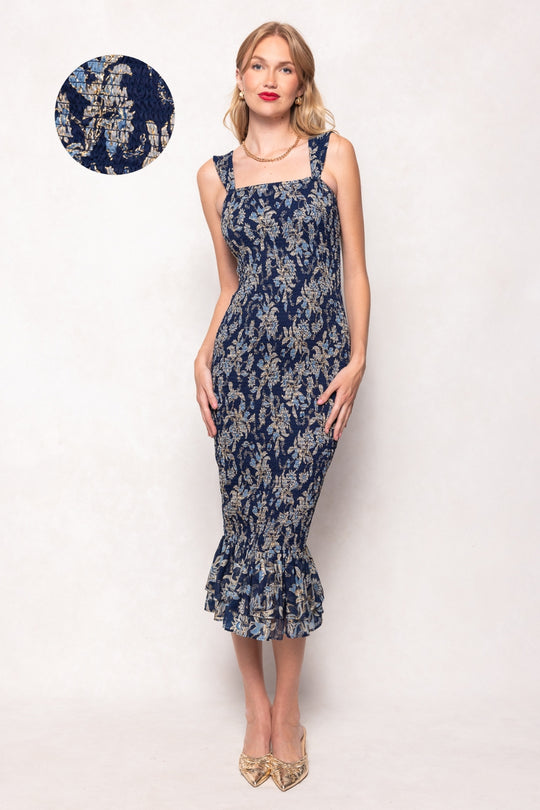 Mira Dress in Gilded Vine