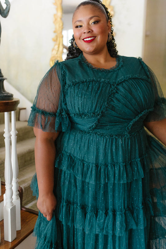 Whimsical Dress in Emerald