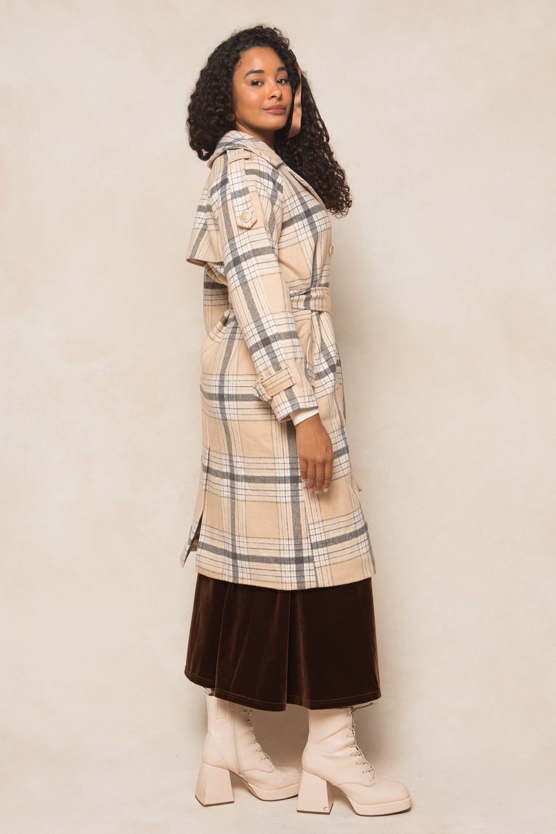 Molly Coat in Plaid