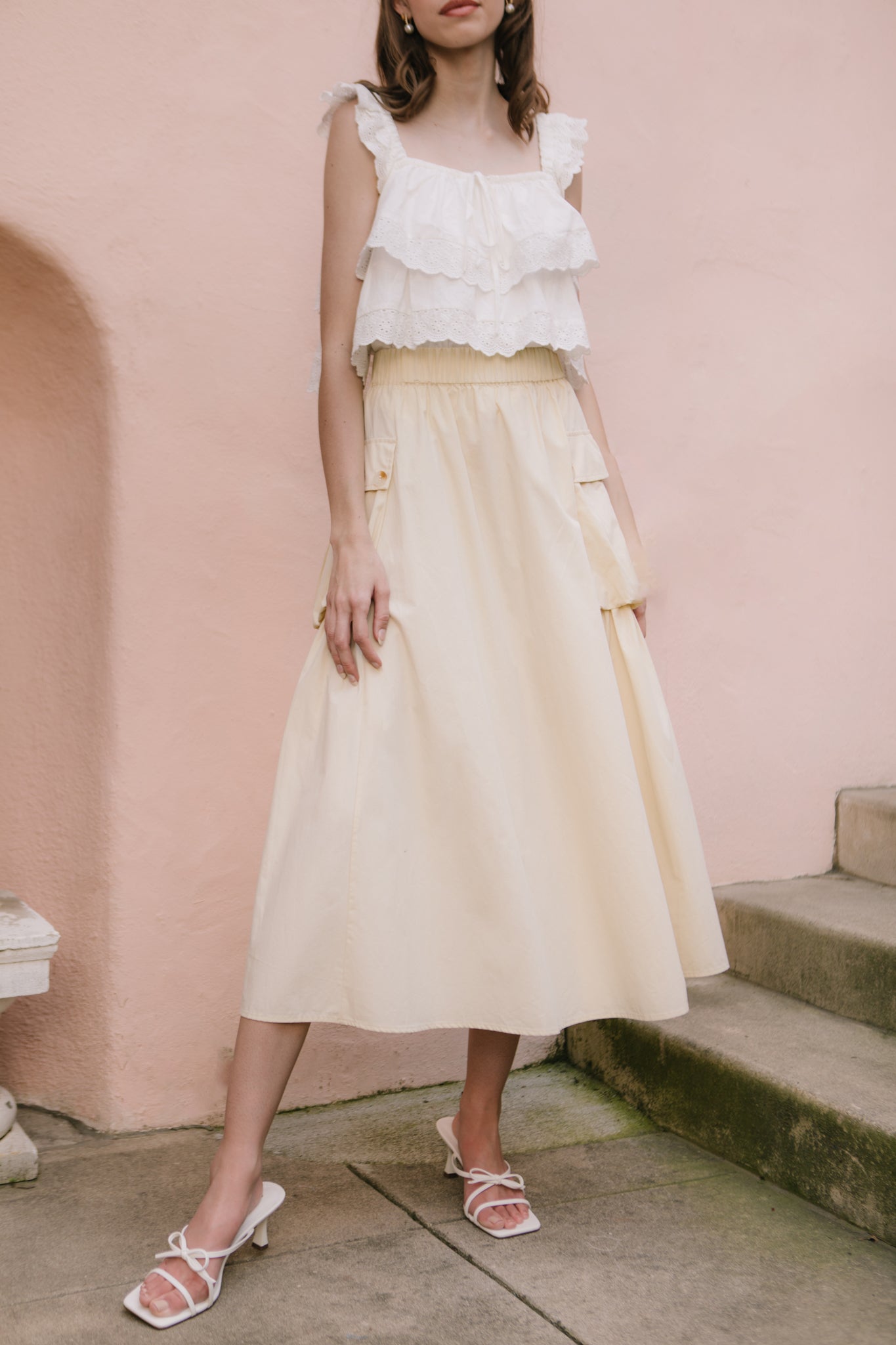Nadia Skirt in Khaki – Ivy City Co