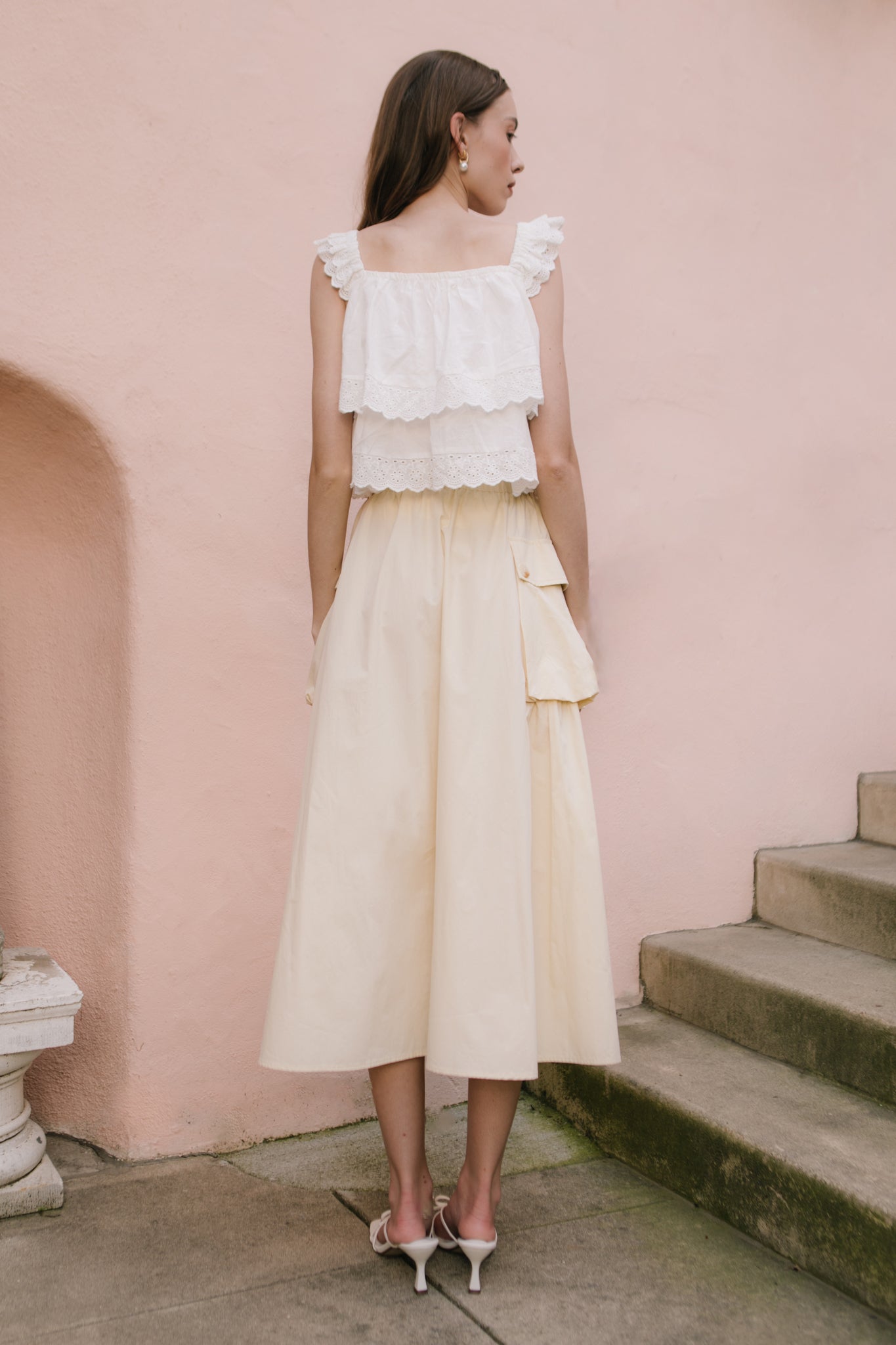 Nadia Skirt in Khaki – Ivy City Co