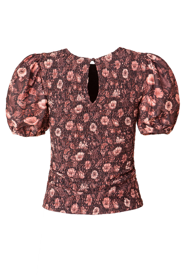 Odette Top in Moody Floral - FINAL SALE