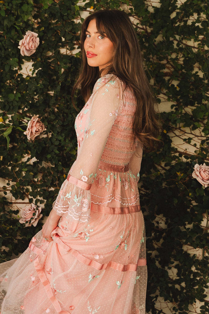 Once Upon a Spring Dress in Pink