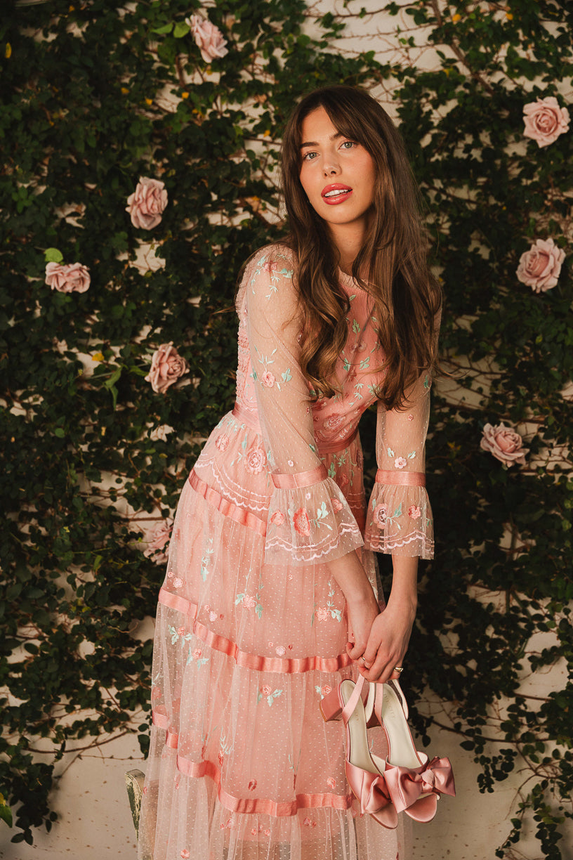 Once Upon a Spring Dress in Pink