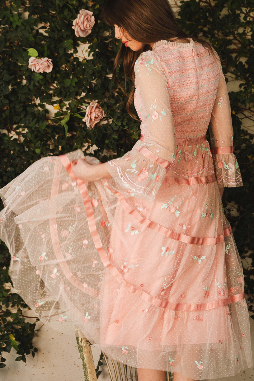 Once Upon a Spring Dress in Pink