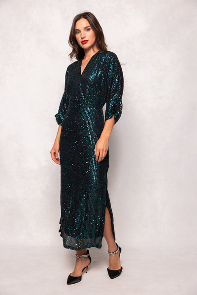 Orion Dress in Green Sequin – Ivy City Co