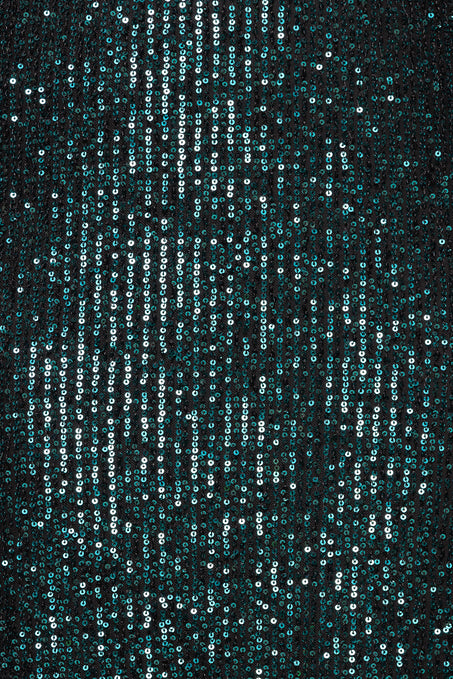 Sequined fabric with a black background