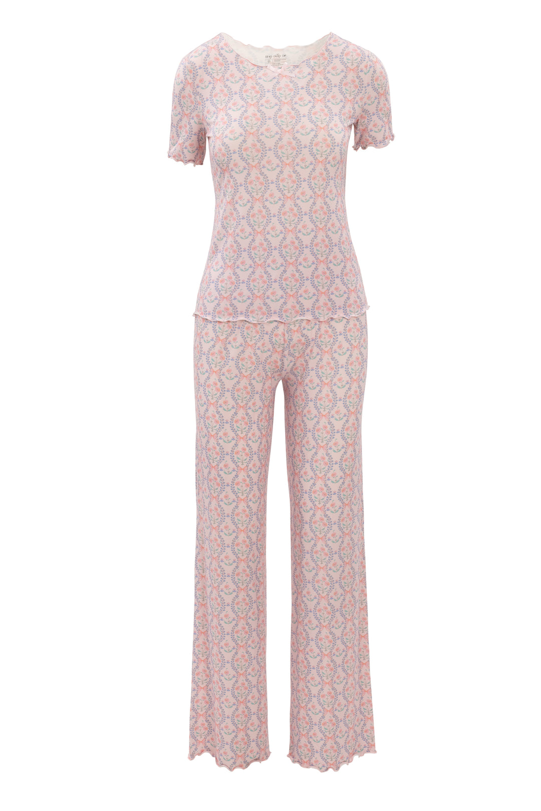 Ozzy Pajama Set in Raquel Pink Floral