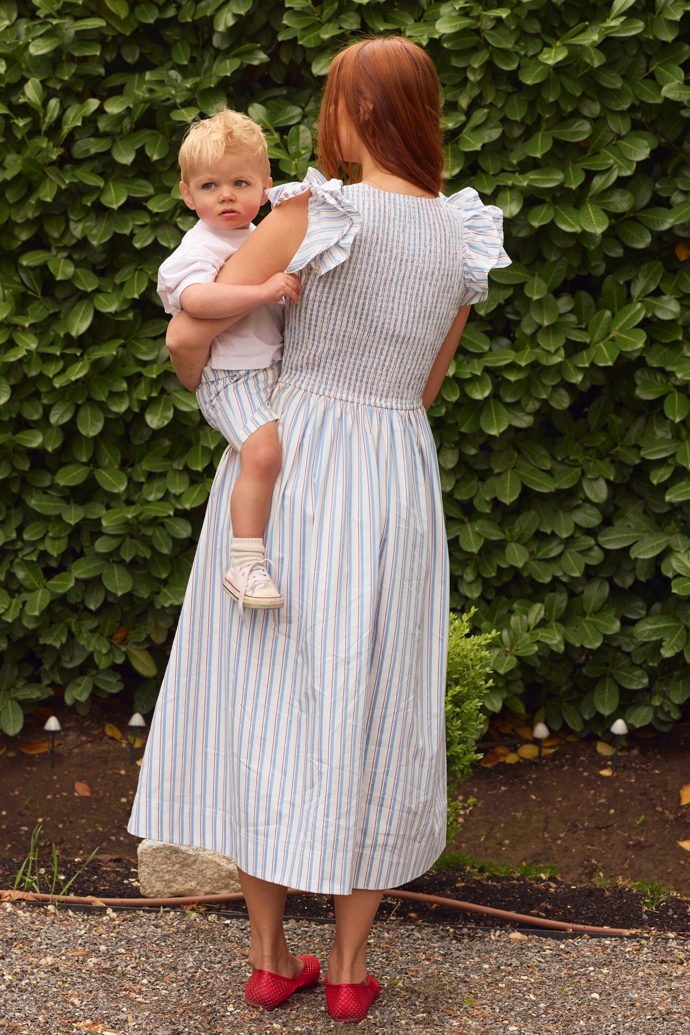 ワンピース 25SS patchwork stripe wendy dress 3-5Y ワンピース 25SS