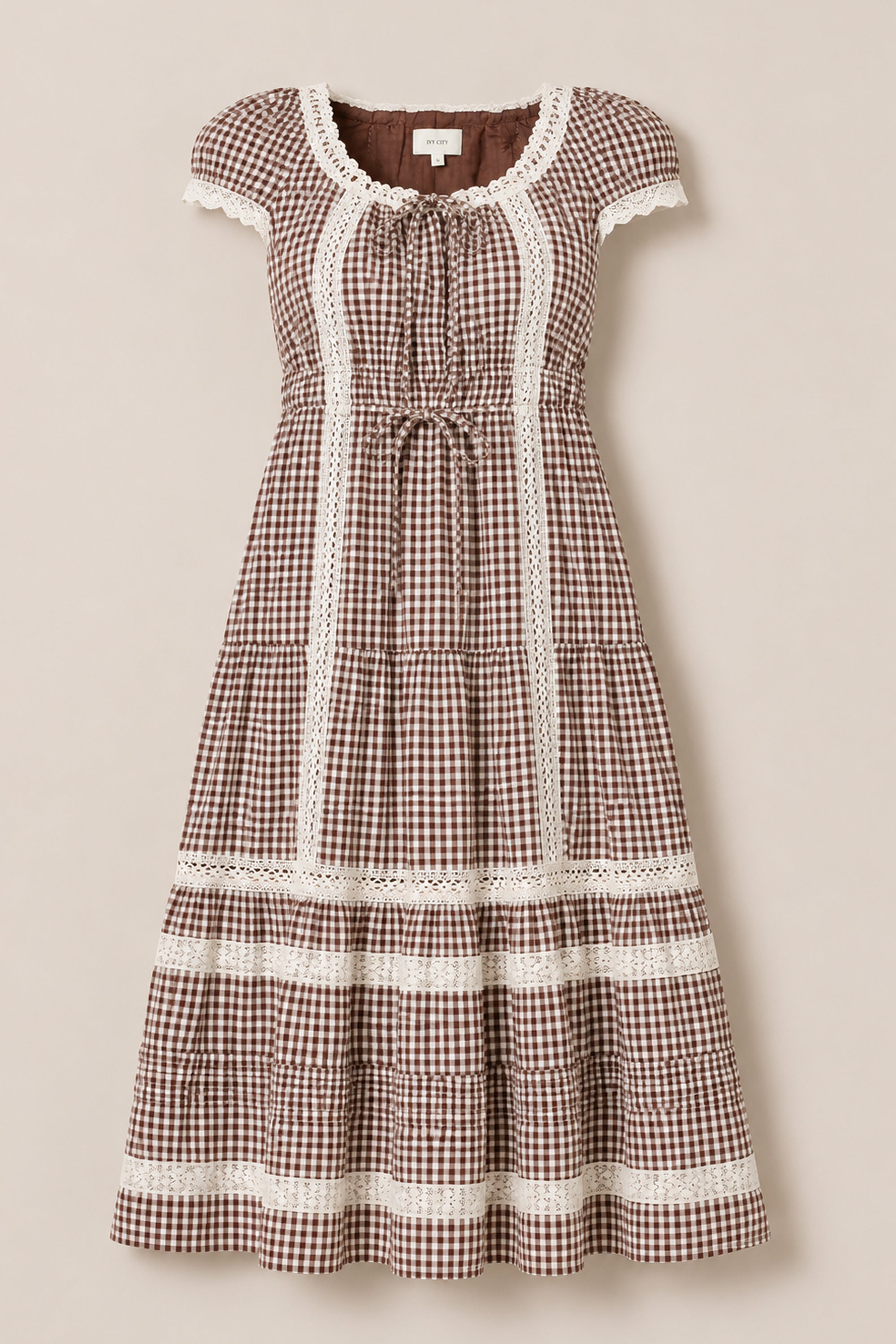 Palermo Dress in Hickory Gingham – Ivy City Co