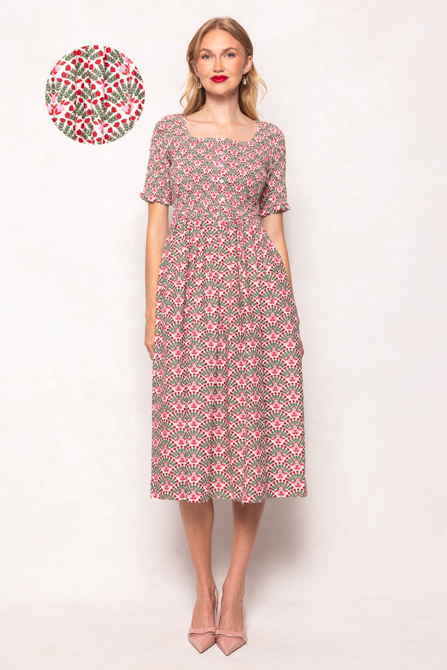 Parker Dress in Floral Fan – Ivy City Co